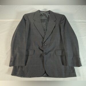 Vintage Towncraft Mens Grey and Blue Suite.  Jacket and pants.